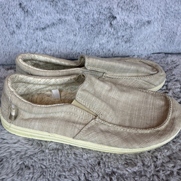 Cat & Jack Casual Beige Slip-On Loafers- Sz 2 - Picture 2 of 6